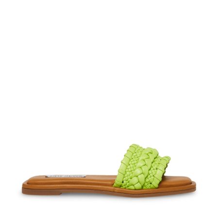 Sandalias de Diapositivas Steve Madden Genevie Mujer Verde | ES EDE034